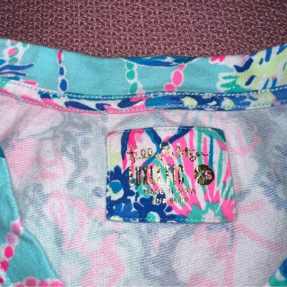 Lilly Pulitzer Luxletic Top Beach You To It set top XS / shorts S - Picture 5 of 9